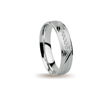 Βέρες Σετ Λευκόχρυσες Σαργέ Σκαλιστές με Ζιργκόν MASCHIO FEMMINA 030-CZ - themelidisjewels